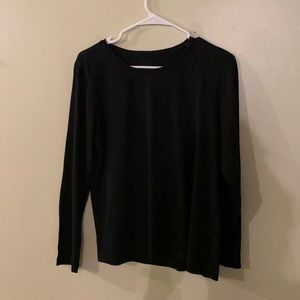 Dress Barn Black Long Sleeved Shirt
